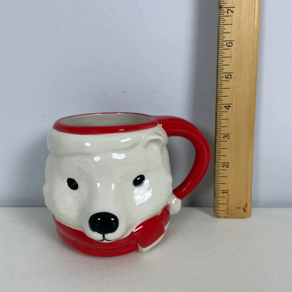 Indigo Mug Christmas Holiday Polar Bear coffee tea hot chocolate 16oz. - Picture 7 of 9